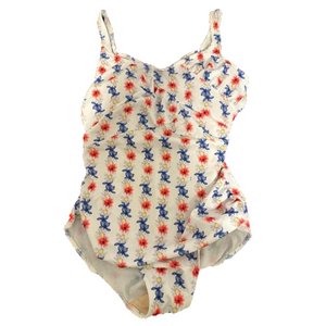 Women’s 18W floral one piece swimsuit cross back